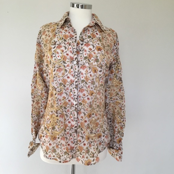 Cake Couture Embroidered Long-Sleeve Button Down - Picture 1 of 7